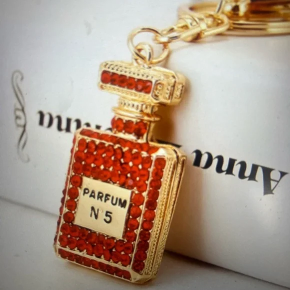 Rhinestone Perfume Keychain - Picture 5 of 8